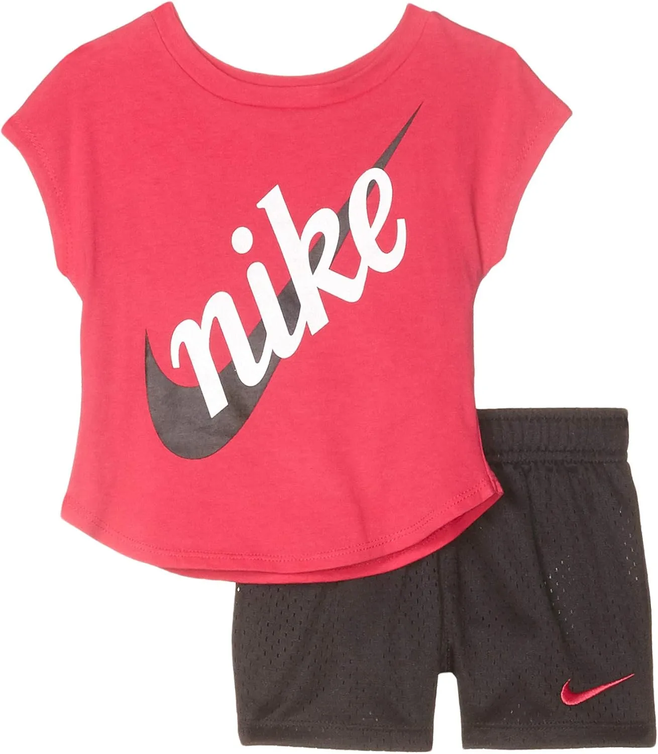 Nike Kids Baby Girl's Script Futura Tee & Shorts Set