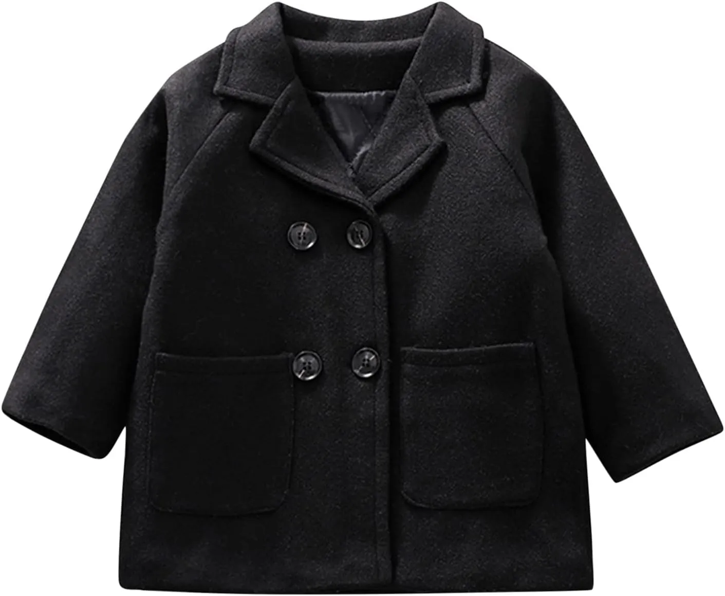 Notched Boys Coat Girls Trench Kids Jacket Wool Collar Baby Breasted Plaid Coat Coat Double Toddler Boys Raincoat