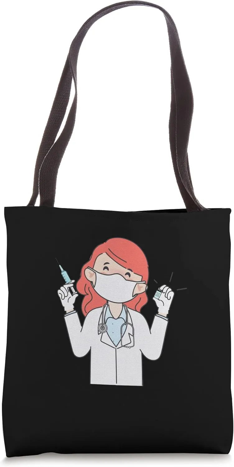 Nurses Call The Shots Nurse Medical Doctor Tote Bag