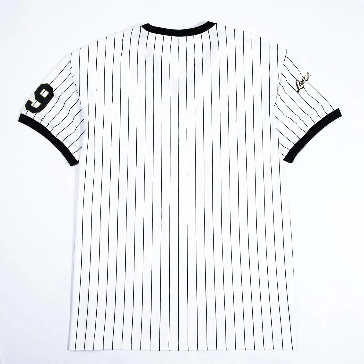 Oversized Jersey Shirts for Women V Neck Tshirt Striped Number Graphic Shirt Casual Y2k Streetwear Tee Tops