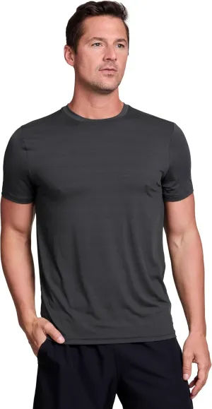 RBX Active Men's Athletic Fit Workout Tee, Short Sleeve Moisture Wicking Quick Drying Crewneck Training Shirt