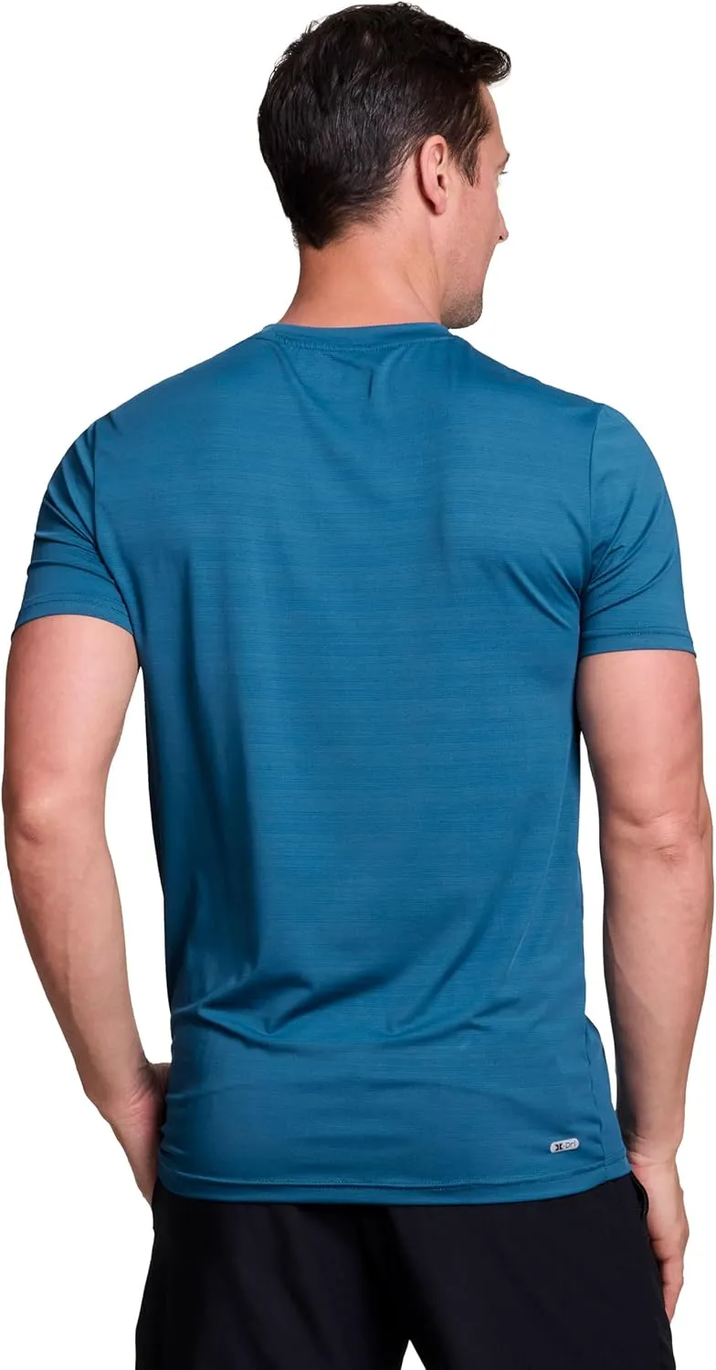 RBX Active Men's Athletic Fit Workout Tee, Short Sleeve Moisture Wicking Quick Drying Crewneck Training Shirt