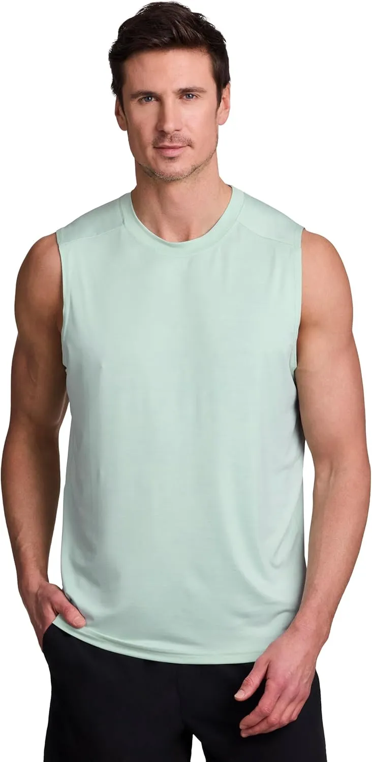RBX Active Men's Lightweight Quick Dry Performance Sleeveless Muscle Tee
