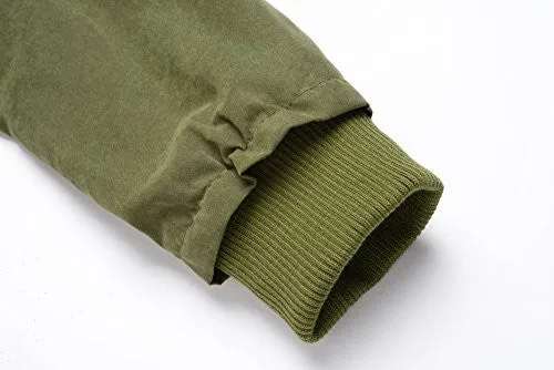 Roiii Women Military Winter Casual Outdoor Coat Hoodie Jacket Long Trench Parkas (XXX-Large / 16, Green)