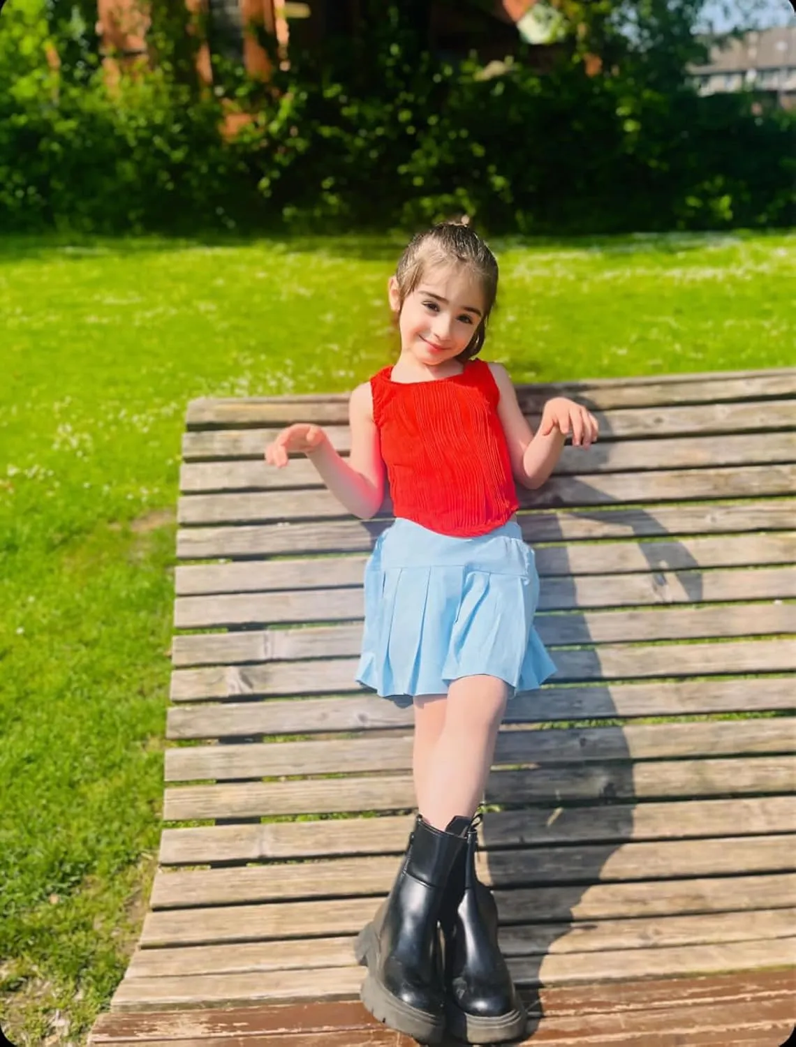 Rolanko Skorts for Girls Skirts 2 Pack Cotton Kids Shorts Casual Play School Tennis 2-9 Years
