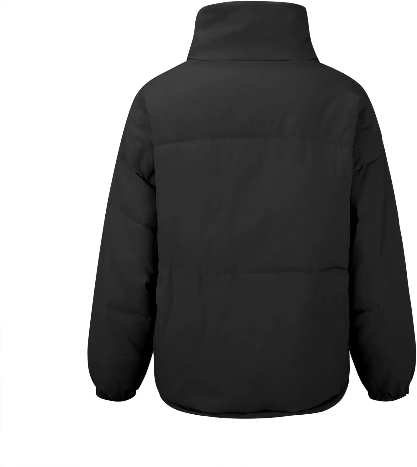 SHAOBGE Packable Puffer Jacket Women Women's Solid Color Loose And Thickened Standing Collar Bread Winter