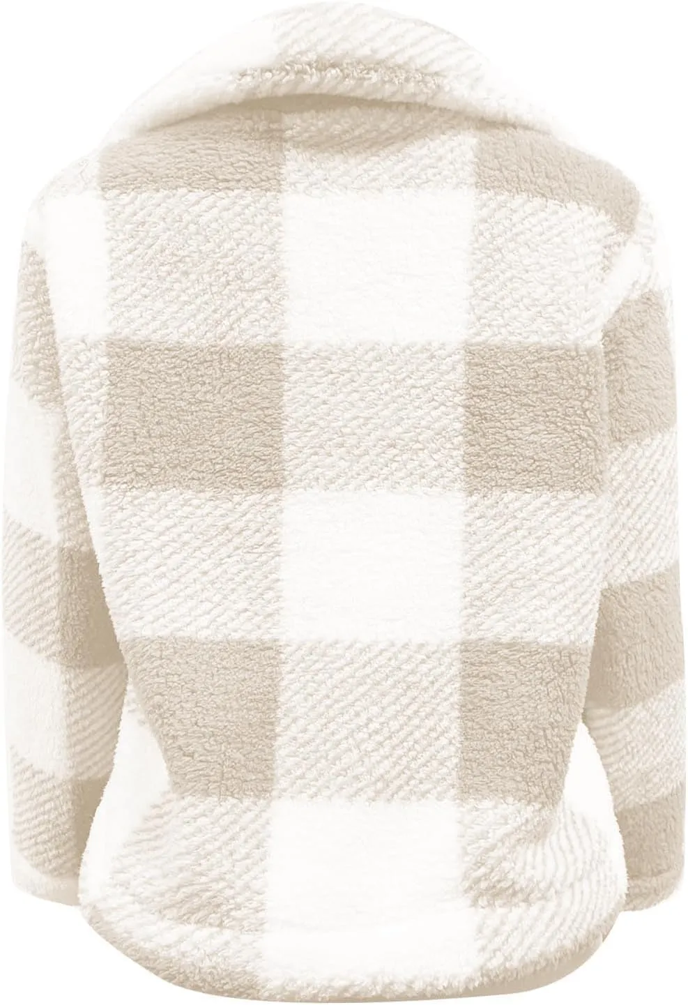 SHAOBGE Womens Plaid Shacket Fall Jacket Fleece Lined Button Down Peacoats Plaid Lapel Casual Coats Y2K Shirt Jackets 2023