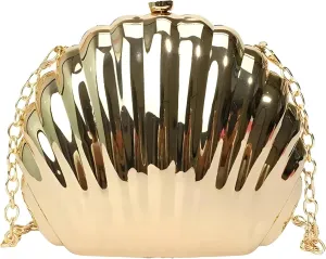 Shell purse Clutch bag VanThai Le - Bag Arclylic Women Evening Clutch Designer Handbag Purse In Shoulder with Removable Chain