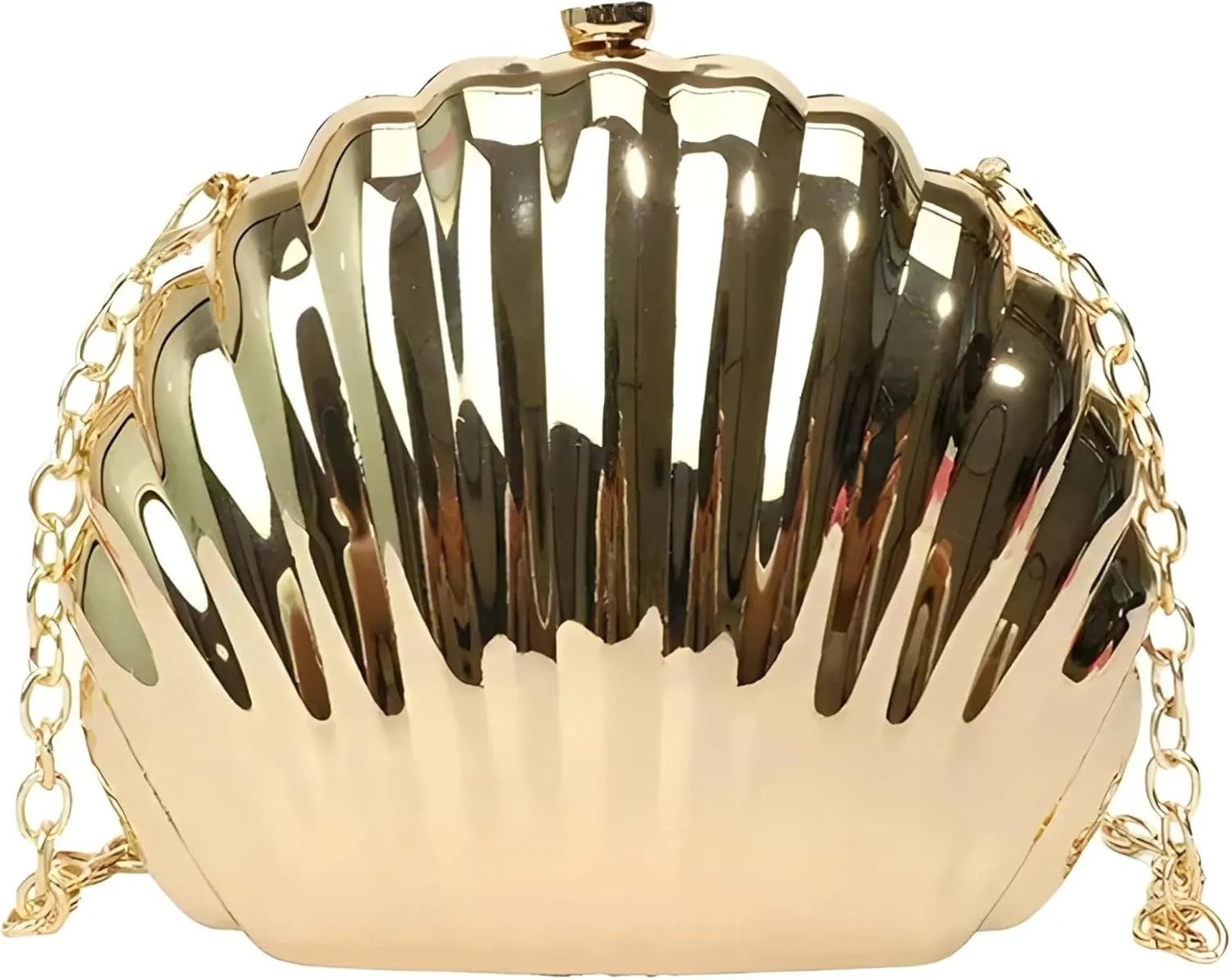Shell purse Clutch bag VanThai Le - Bag Arclylic Women Evening Clutch Designer Handbag Purse In Shoulder with Removable Chain