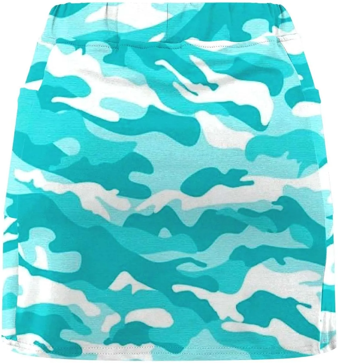 Skorts for Woman Athleisure Skirt with Pockets Camouflage Printed Mid Rise Skirts Tennis Tummy Control High Waisted