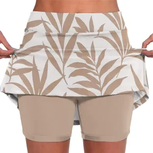 Skorts for Women High Waist Skirt Dressy Casual Plus Size with Underneath Tennis Skirt with Pockets Tummy Control