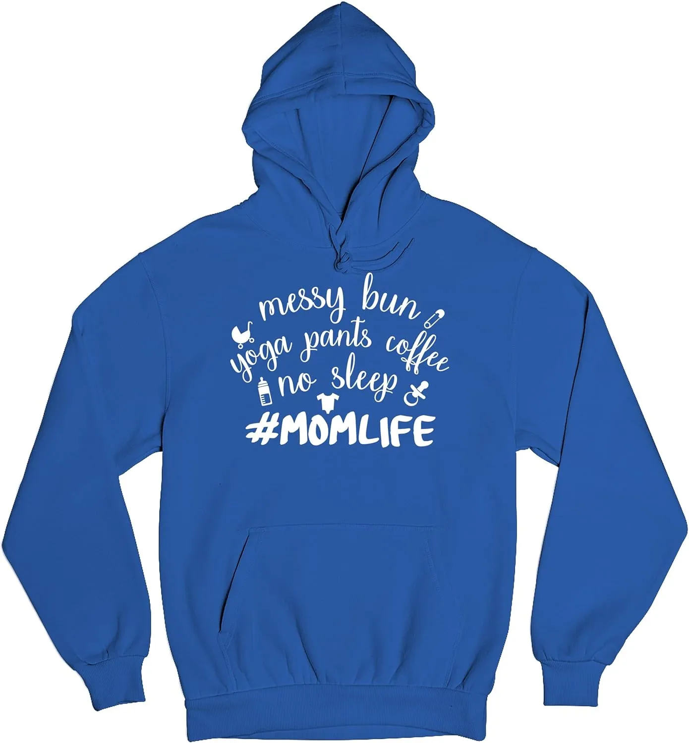 Tee Hunt Mom Life Sweatshirt Funny Messy Bun Yoga Pants No Sleep Motherhood Mama Bear Soccer Football Baseball Mommy Hoodie