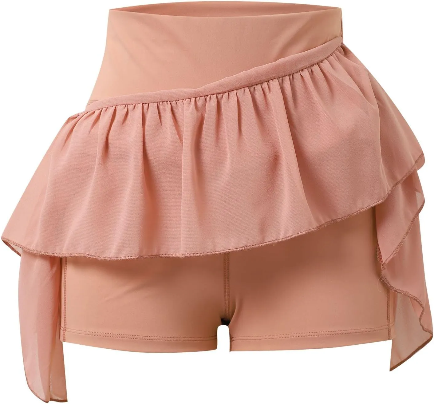 Tennis Skirts for Women with Shorts High Elastic Waist Ruffles Workout Running Skirts with Pocket Sports Athletic Skorts