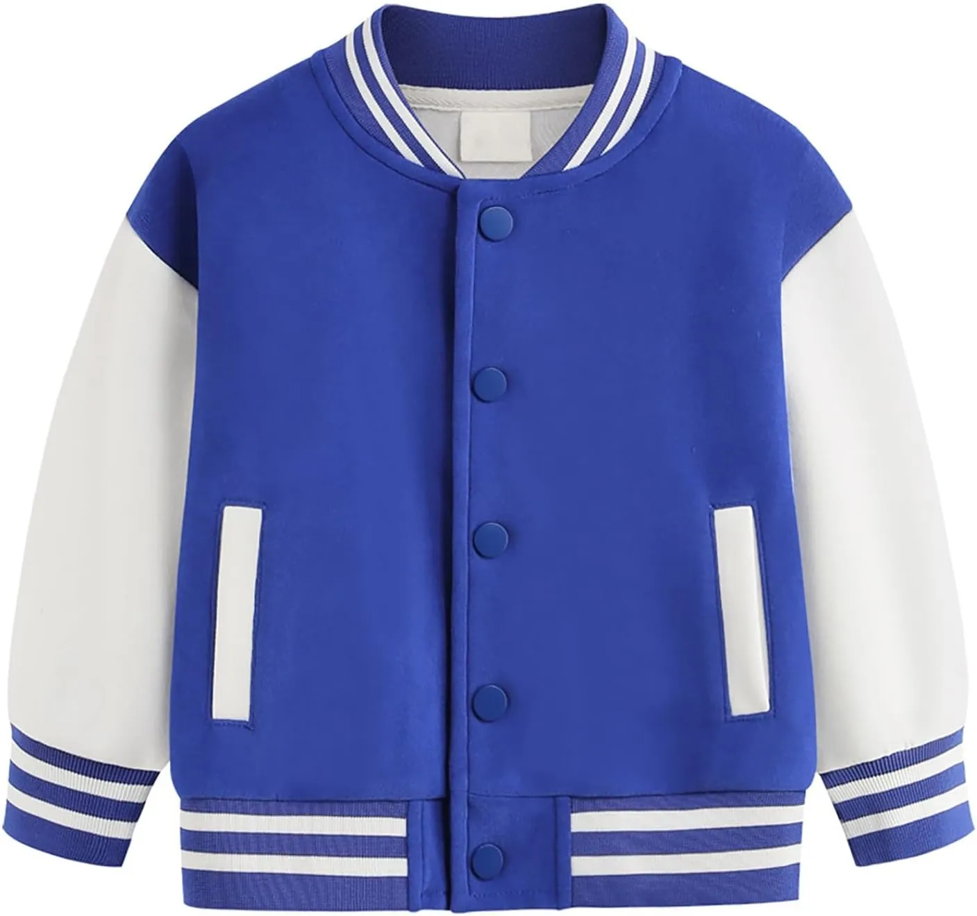 Toddler Baby Boy Girl Baseball Jacket Y2 Varsity Bomber Jackets Print Color Block Button Letterman
