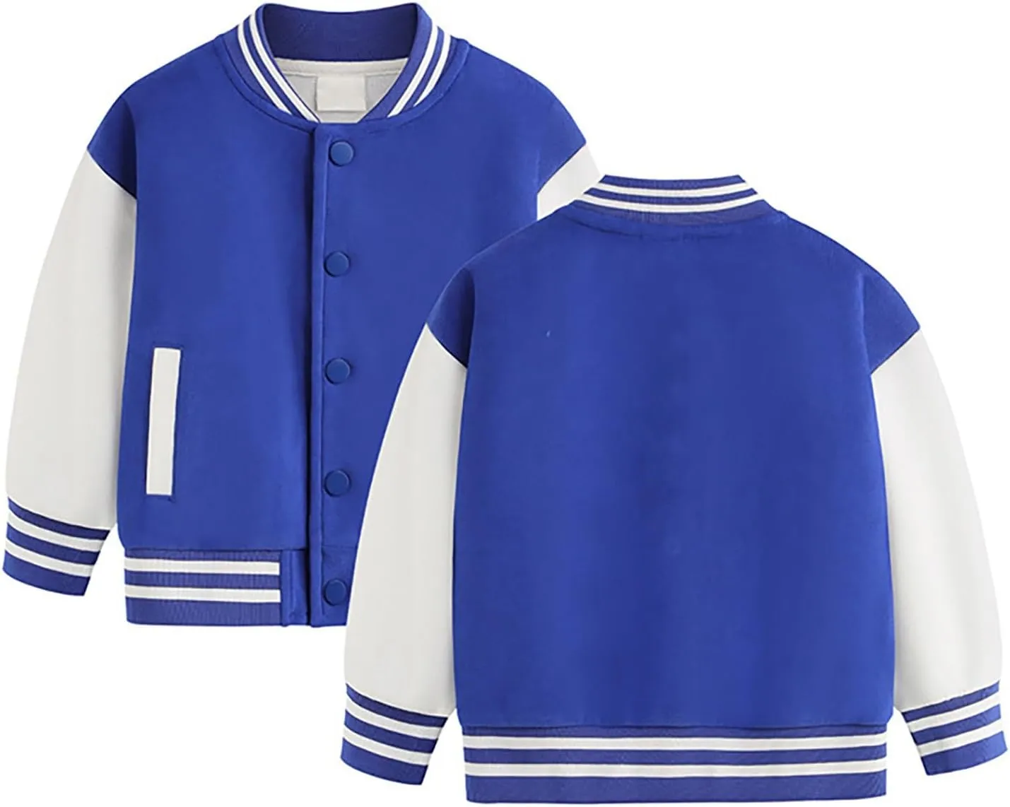 Toddler Baby Boy Girl Baseball Jacket Y2 Varsity Bomber Jackets Print Color Block Button Letterman
