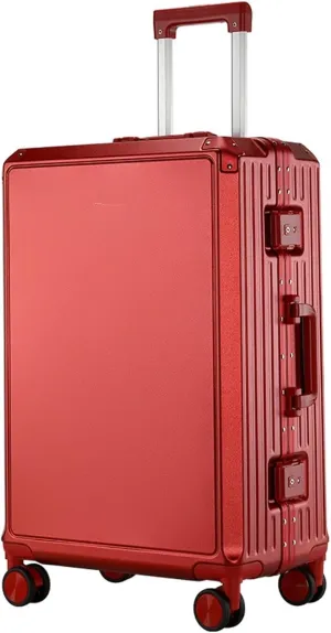 Ultra Hard Shell Carry On Luggage - 26in Cabin Size Suitcase with Aluminum Frame, 360 Wheels & Password Lock - Blue(Red,22in)