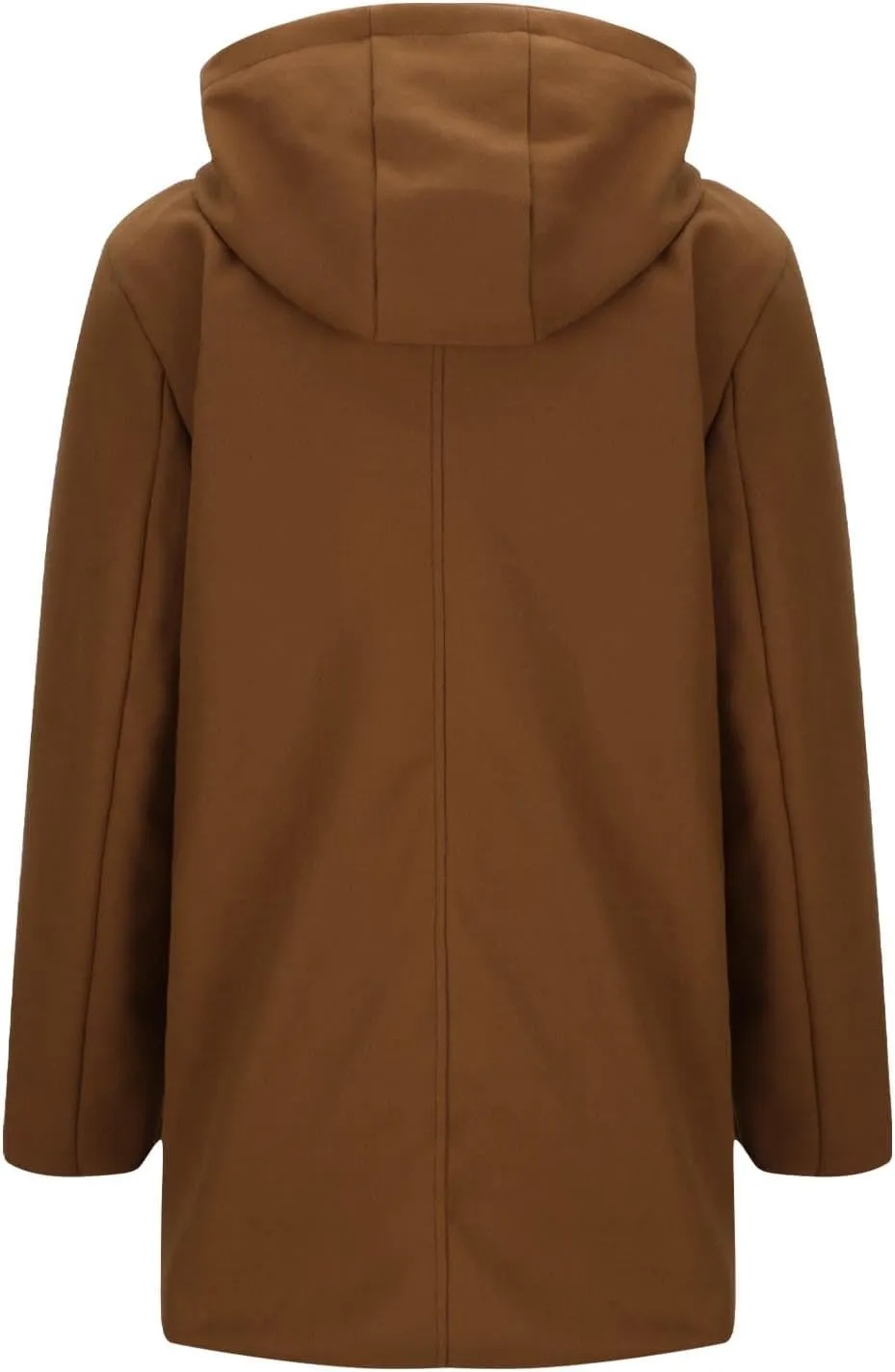 Winter Jackets for Men Long Trench Coat Zip Up Jacket with Hood Wool Blend Peacoat Warm Thick Outerwear 2024