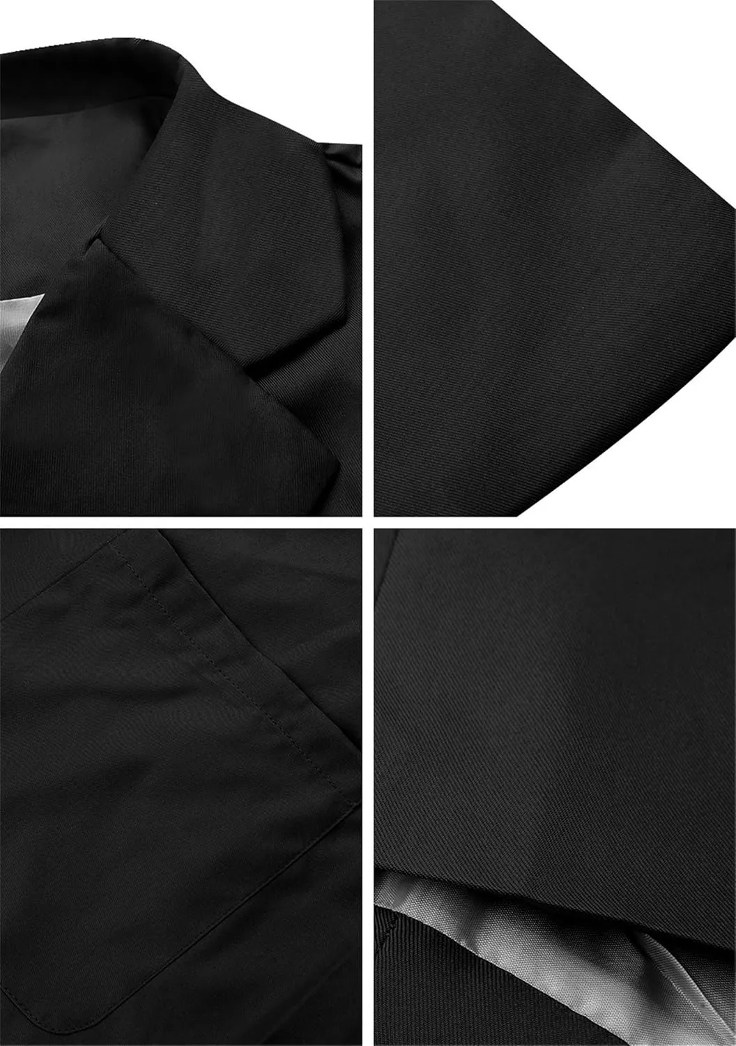 WIWIQS Women Blazer Lapel Solid Color Casual Loose Office Coat with Pockets Long Sleeve Slim Work Jacket