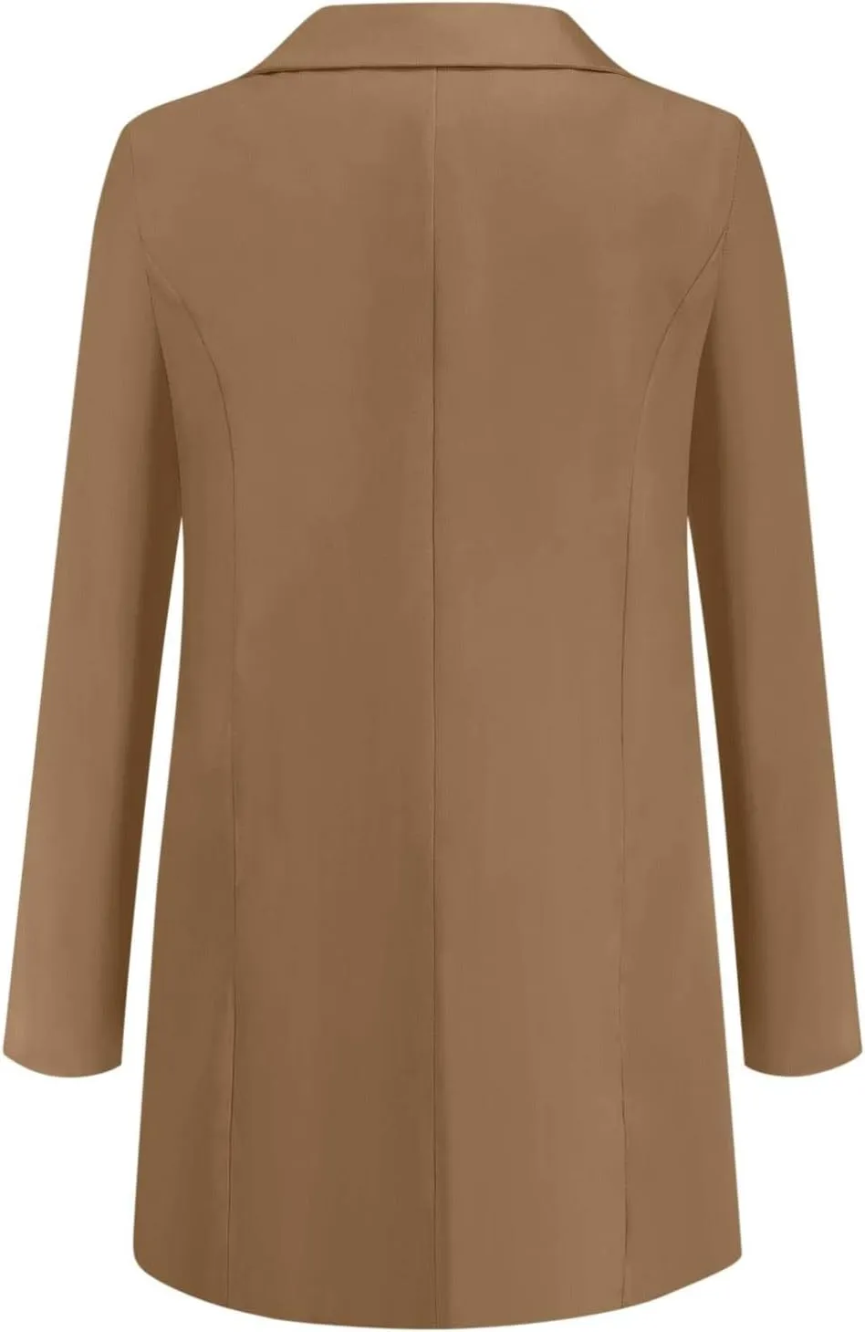Wkishenl Oversized Blazers for Women Trendy Long Sleeve Cardigan Coats Plus Size Solid Color Open Front Jackets Business Suit