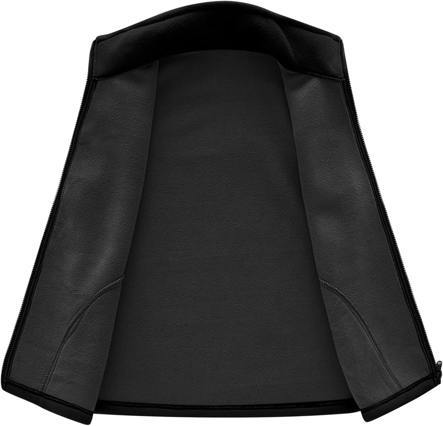 Wkishenl Women's Fleece Vest Solid Stand Collar Sleeveless Jacket Coat Fall Fuzzy Sherpa Lightweight Vest Zipper Waistcoat