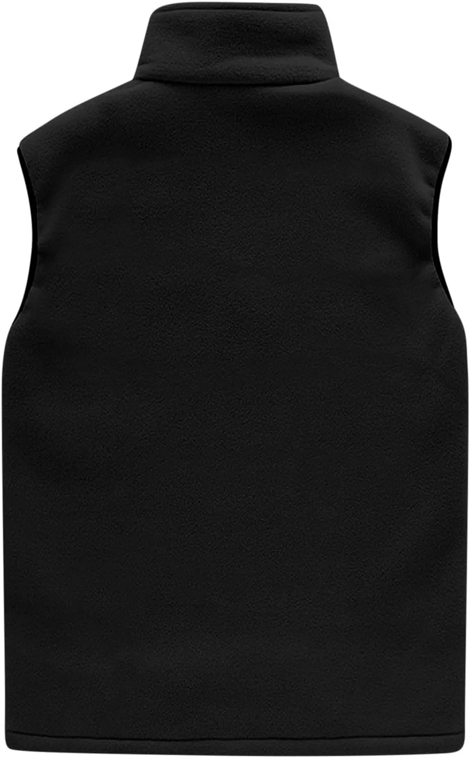 Wkishenl Women's Fleece Vest Solid Stand Collar Sleeveless Jacket Coat Fall Fuzzy Sherpa Lightweight Vest Zipper Waistcoat