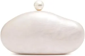 Women Acrylic Pearl Decor Clutch Bag Marble Evening Bag Elegant Shell Wallet for Wedding Party Prom