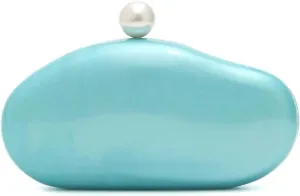Women Acrylic Pearl Decor Clutch Bag Marble Evening Bag Elegant Shell Wallet for Wedding Party Prom