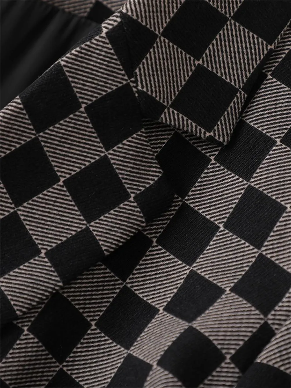 Women Casual Plaid Blazer Coat Spring Female Long Sleeve Single Button Jacket