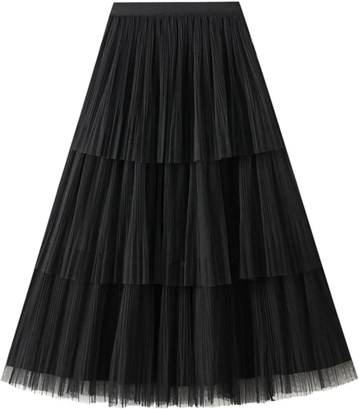 Women Mid Length Skirt Dance Party A Line High Waisted Bowknot Tulle Skirt Holiday Party Sweater Outfits for