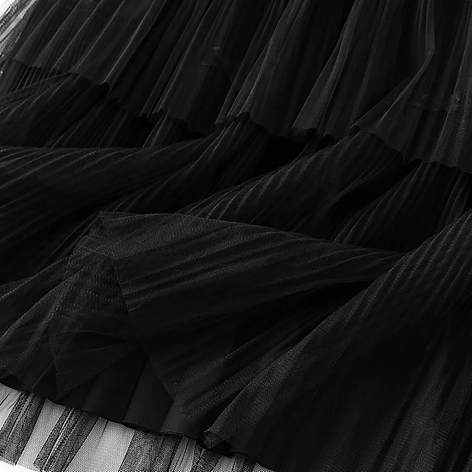 Women Mid Length Skirt Dance Party A Line High Waisted Bowknot Tulle Skirt Holiday Party Sweater Outfits for