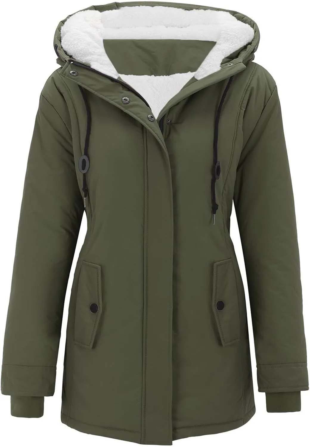 Women Plus Size Winter Overcoat Women's Jacket Thick Outwear Lined Hooded Coat Warm Trench Womens plus down