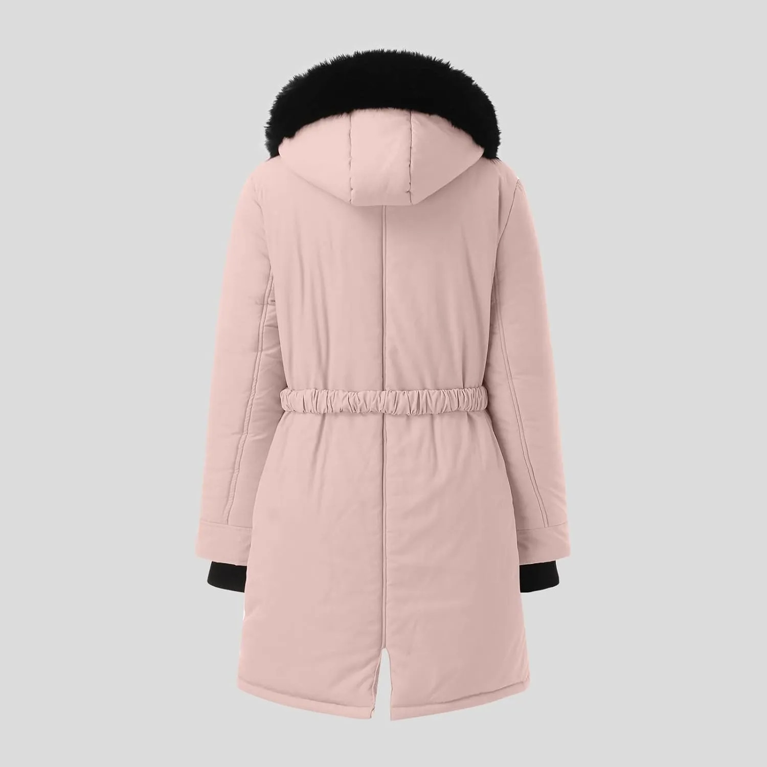 Women Plus Size Winter Overcoat Women's Jacket Thick Outwear Plush Lined Hooded Coat Warm Womens Fleece Plus Size