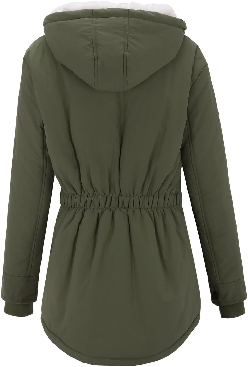 Women Plus Size Winter Overcoat Women's Jacket Thick Outwear Plush Lined Hooded Coat Warm Womens Fleece Plus Size