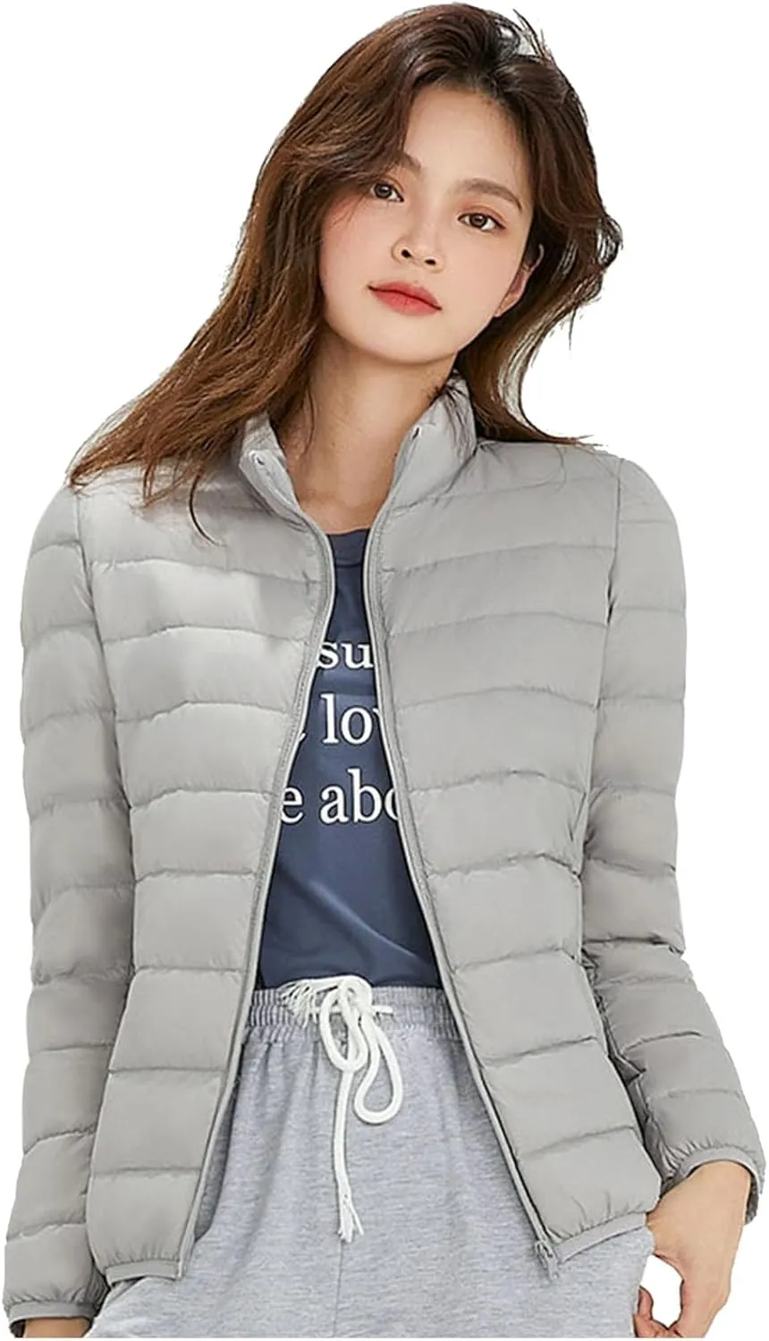 Women Warm Lightweight Hooded Windproof Winter Coat With Recycled Insulation Winter Slim Ladies Winter Heavy
