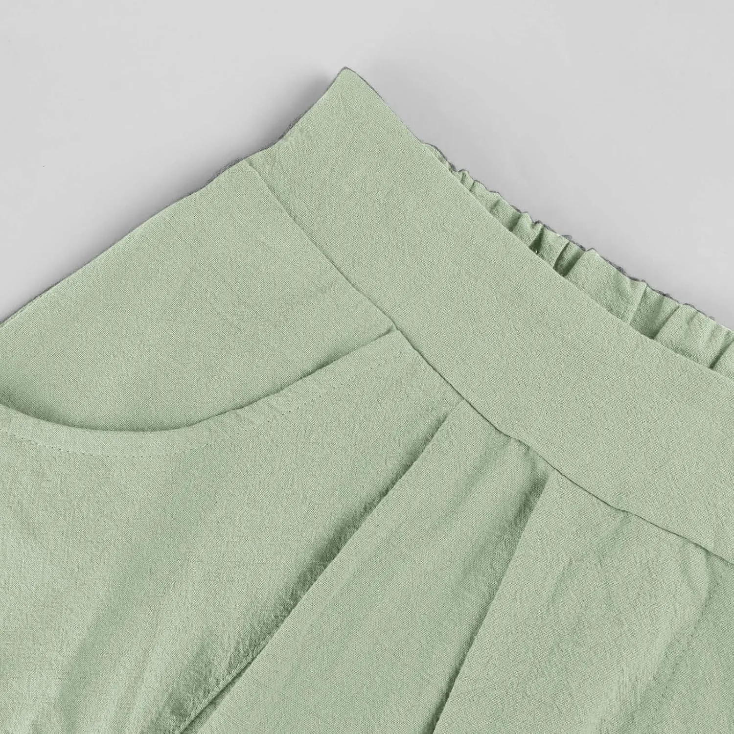 Womens A Line Midi Skirt Vintage Front Button Swing Skirt Summer Casual High Waisted Pleated Midi Skirt with Pockets