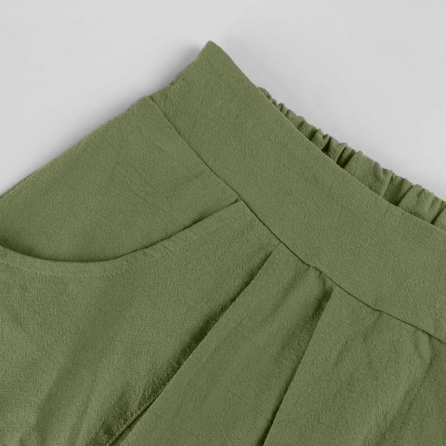 Womens A Line Midi Skirt Vintage Front Button Swing Skirts Summer High Waisted Pleated Midi Skirt with Pockets