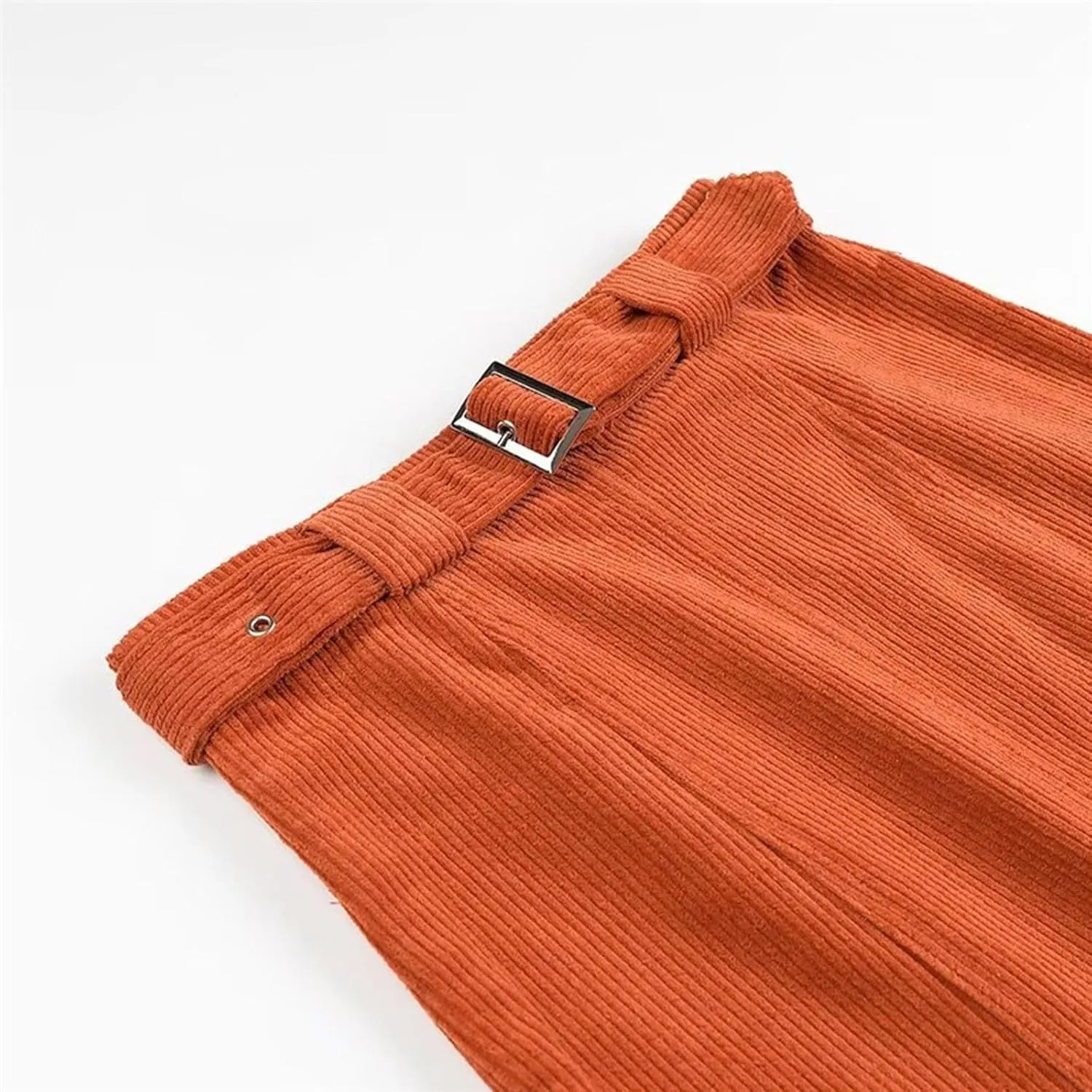 Women's Basic High Waisted Pencil Bodycon Corduroy Solid Short Skirt Casual Fashion Temperament Sexy Elegant Skirts