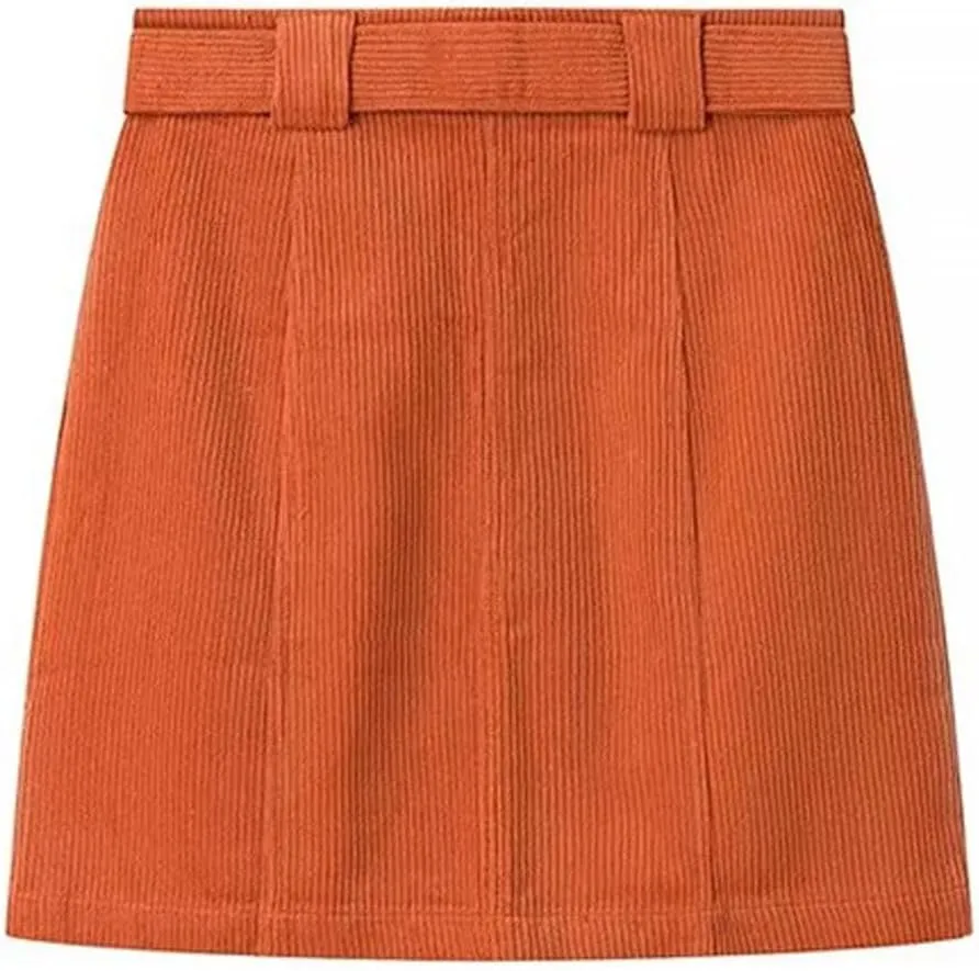 Women's Basic High Waisted Pencil Bodycon Corduroy Solid Short Skirt Casual Fashion Temperament Sexy Elegant Skirts