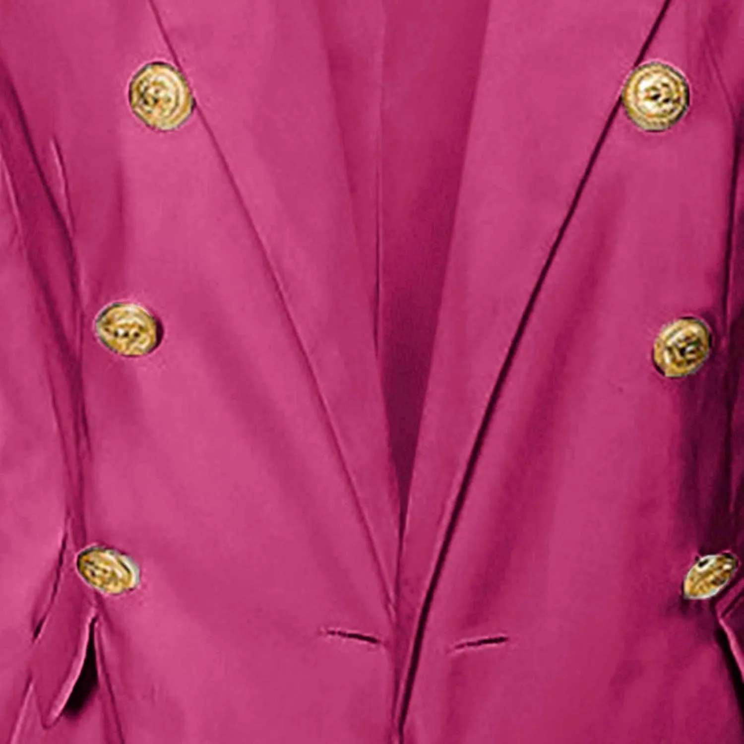 Women's Blazer Gold Casual Button Long Sleeve Work 0ffice Blazer Lightweight Open Front Lapel Jackets Trendy Clothes
