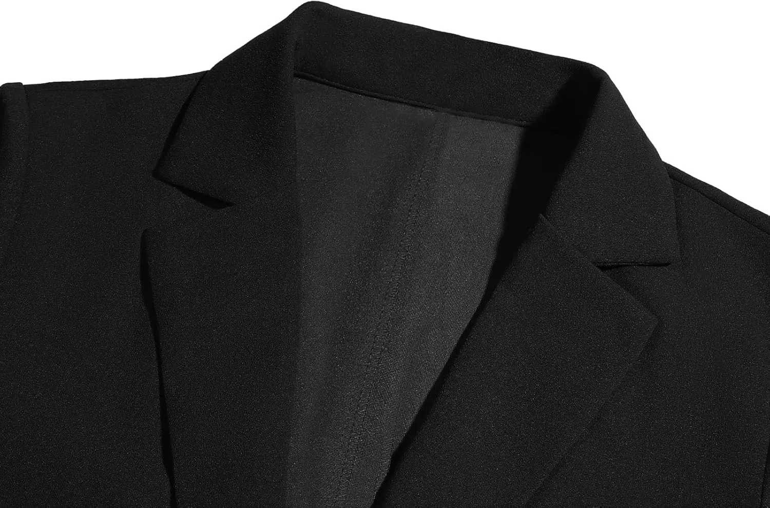 Women's Blazer Jackets Business 2-Button Open Front Long Sleeve Notch Collar Office Work Pocket Blazers