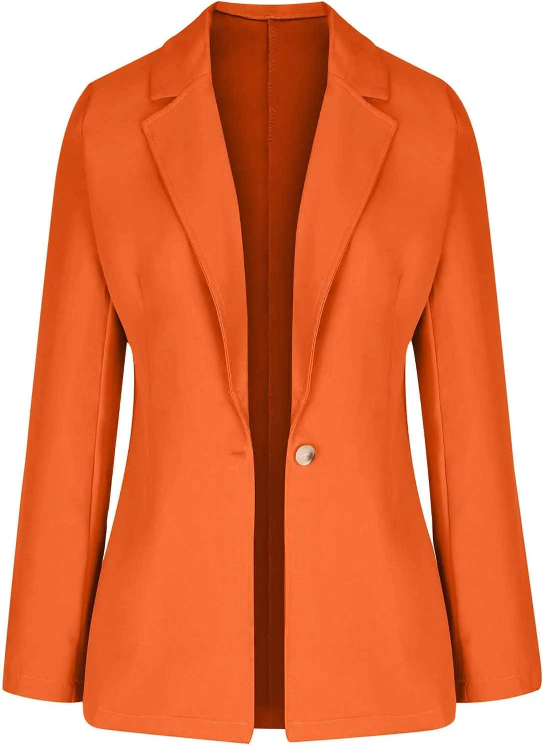 Womens Casual Blazer Jackets Suit Long Sleeve Open Front with Button Fall Outfits Cardigan Jacket for Business Office