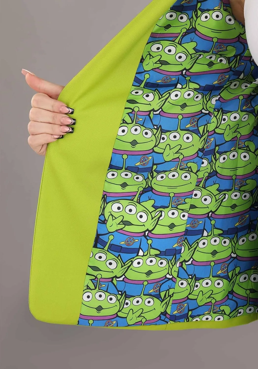Women's Disney Pixar Toy Story Aliens Blazer | Fully Lined Blazer with Satin Alien Graphics & Embroidered Details
