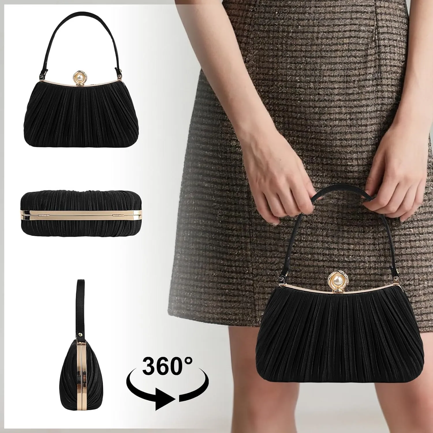 Women's Evening Handbags,Clutch Bag,Pearl Clutch,Seashell Purse,Dress Evening Bag,Women's Wedding Party