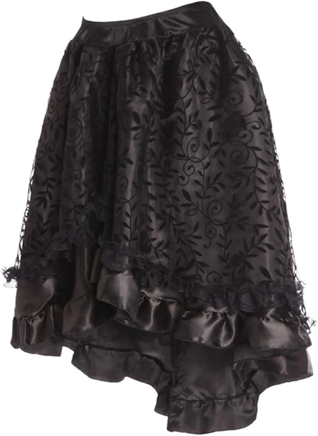 Womens Hippie Victorian Goth Ruched Maxi Long Midi Knee Length Skorts Skirts for Women Lace Skorts 2025