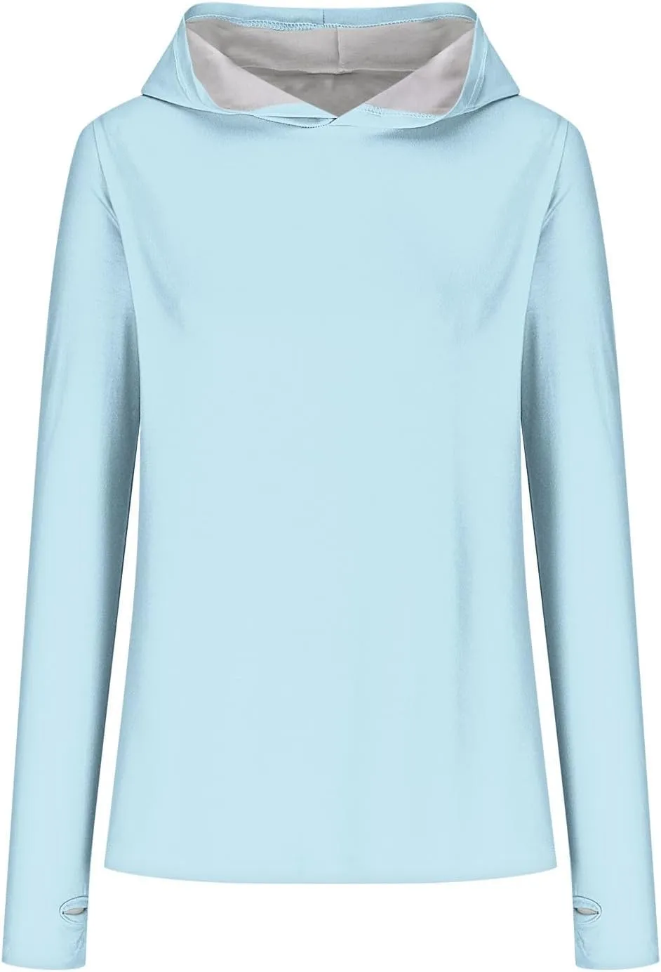 Womens Hoodies,Solid Color Hoodie Sweatshirt With Thumb Hole Slim Fit Pullover Tops Fleece Soft Sweater Tops 2024 Fall