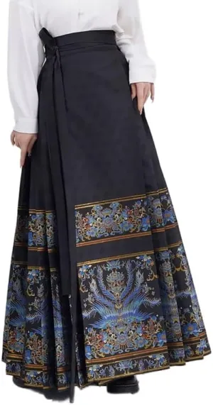 Women's Long Horse Face Skirt Traditional Ming Dynasty Horse Face Pleated Skirt Chinese Ancient Horse Face Skirt