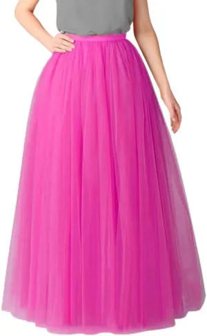 Womens Pleated Princess Mesh Skirt Adult Dancing Skirt Little Girl Pencil Skirt