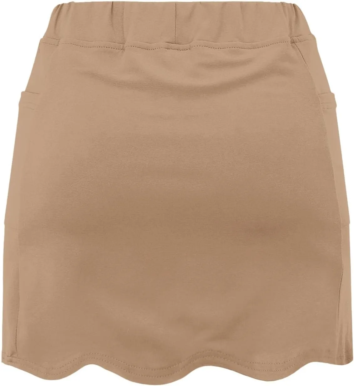 Womens Skorts with Pockets Summer Tummy Control Solid Yoga Shorts High Waist Baggy Casual Loose Fit Plus Size Skirt