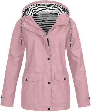 Women's Winter Jacket Quilted Puffer Parka Outdoor Coat Plus Women's Coat Mountain Windbreaker Hooded Raincoat