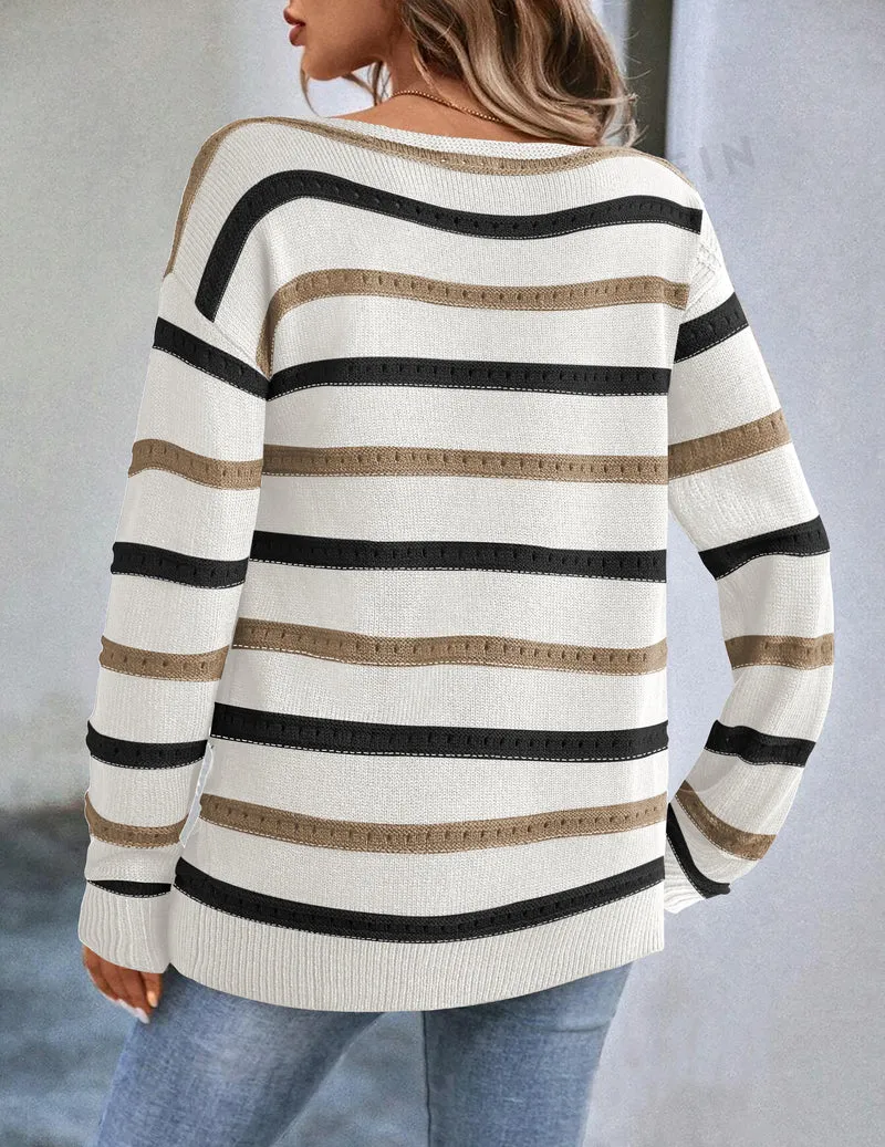 Zeagoo Womens Sweaters Cute Long Sleeve Off The Shoulder Tops